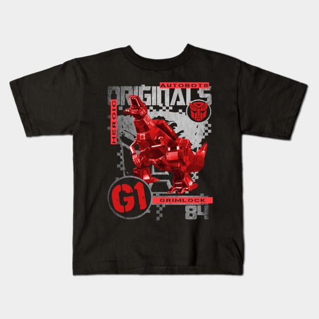 G1 Originals - Grimlock Kids T-Shirt by CRD Branding